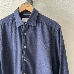 Jack Victor Men's Blue Casual Button Down Shirt size XL